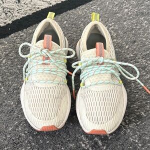 Sorel White and Coral Sneakers